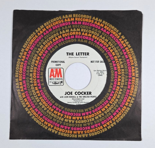 Joe cocker the letter promo - cocker,