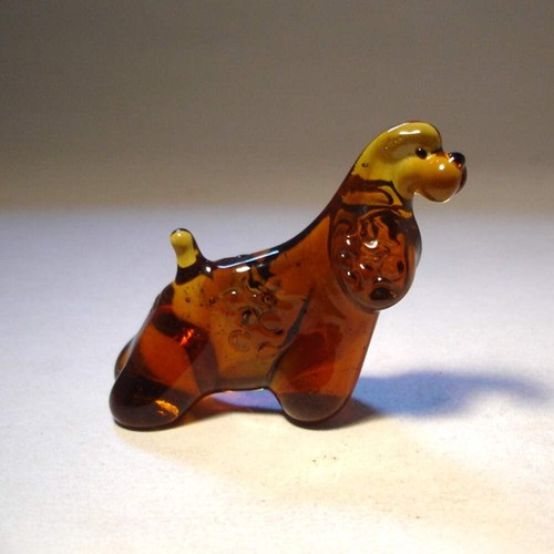 Glass dog cocker spaniel - glass,